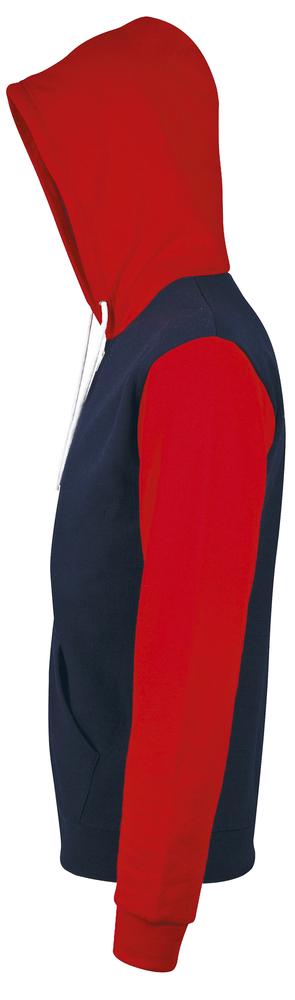 Толстовка на молнии Silver 280 темно-синяя с красным-3