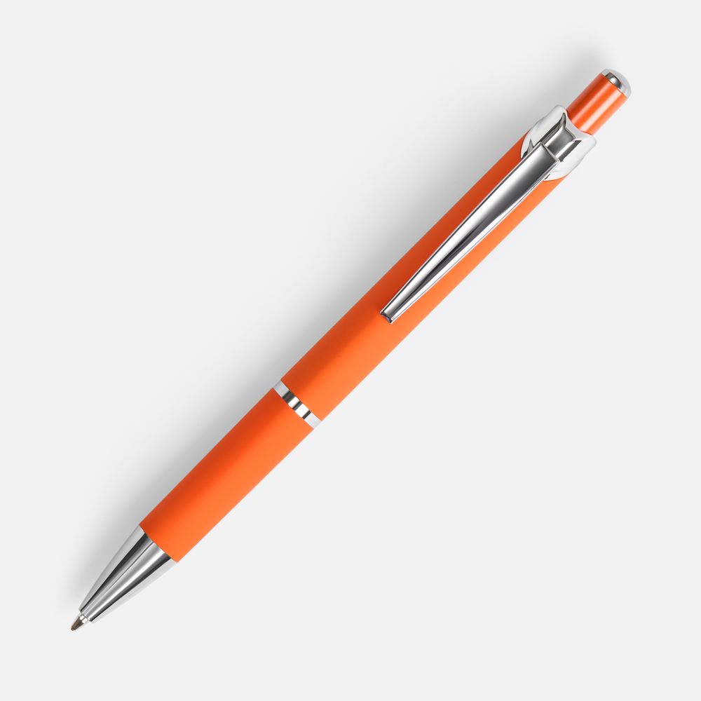 Ручка шариковая Chromos Soft Touch, оранжевая-1