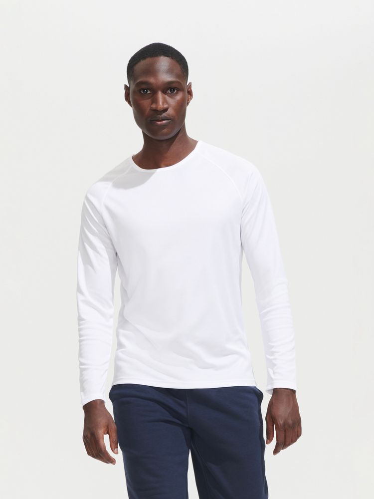 Футболка с длинным рукавом Sporty LSL Men, черная-4