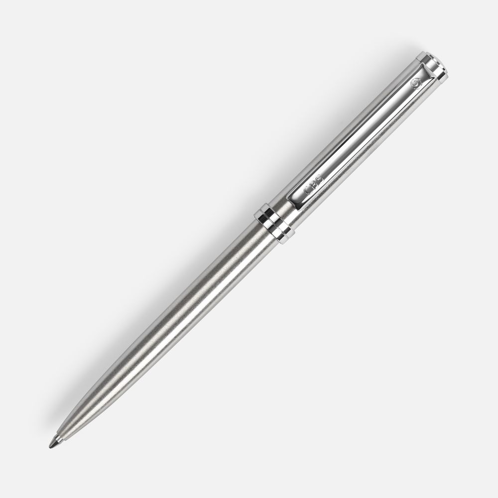 Ручка шариковая Delgado, серебристая-2