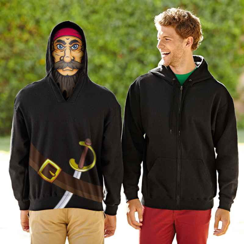Толстовка мужская UNIQUE HOODIE 280, серый-1