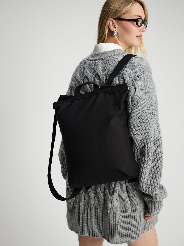 Рюкзак холщовый Discovery Bag, черный-4