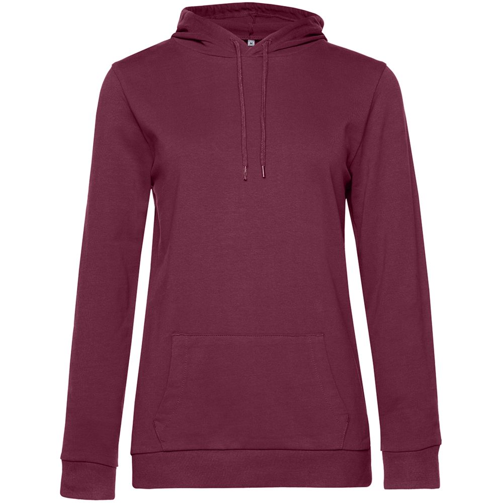 Толстовка с капюшоном женская Hoodie, бордовая-0