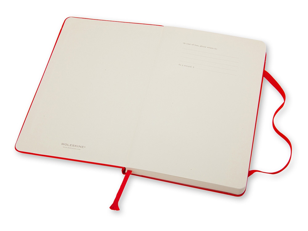 Записная книжка Moleskine Classic (в линейку) в твердой обложке, Pocket (9x14см), красный-1