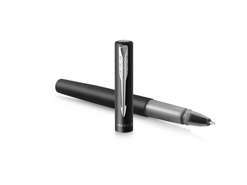 Ручка-роллер Parker Vector XL Black CT, стержень: F, цвет чернил:black, в подарочной упаковке-3