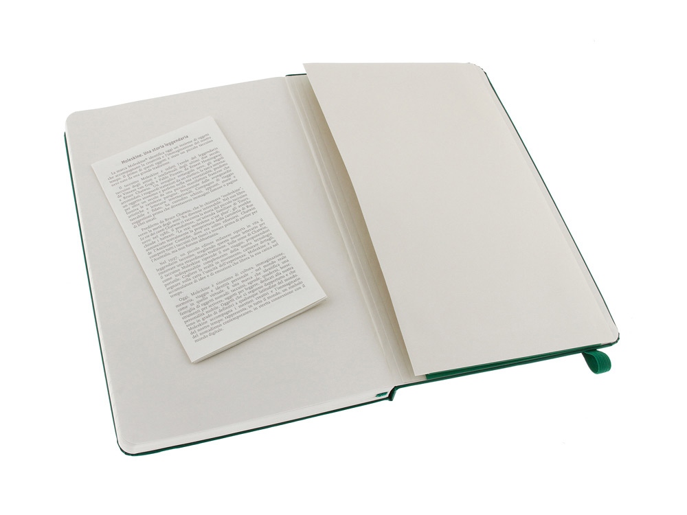 Записная книжка Moleskine Classic (в линейку) в твердой обложке, Large (13х21см), зеленый-3