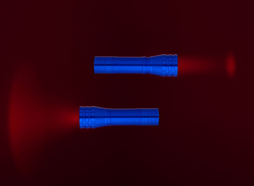 Фонарик с фокусировкой луча Beaming, синий-4