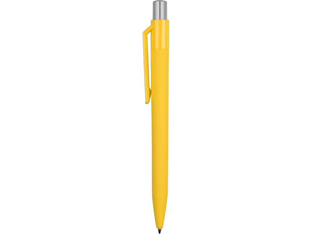 Ручка шариковая UMA ON TOP SI GUM soft-touch, желтый-2