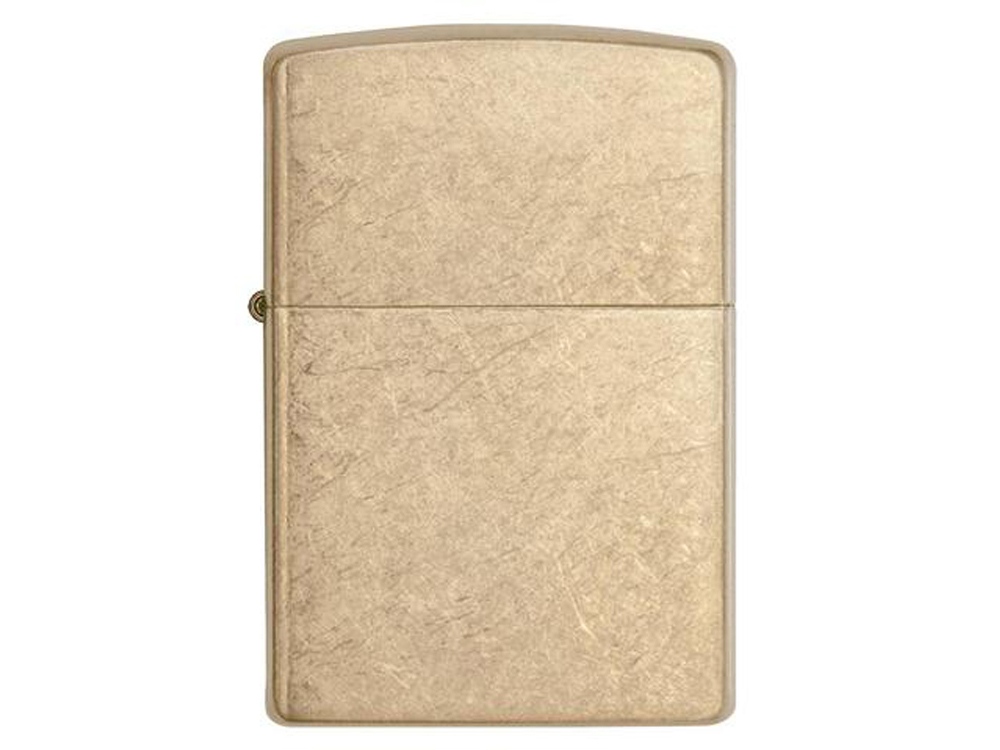 Зажигалка ZIPPO Armor™с покрытием Tumbled Brass, латунь/сталь, золотистая, матовая, 38x13x57 мм-1