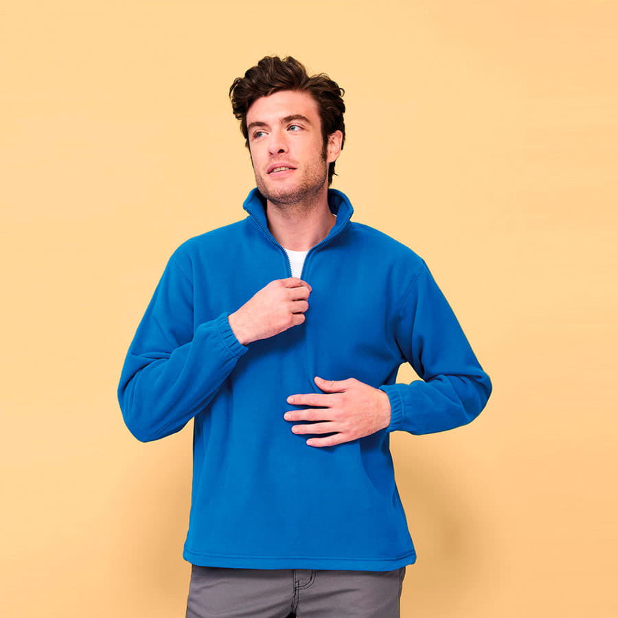 Толстовка унисекс флисовая NESS 300, лаймовый-1