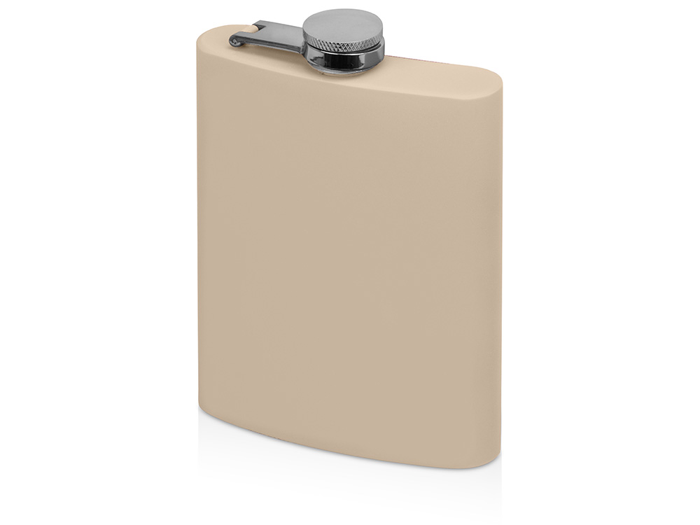 Фляжка 240 мл Remarque soft touch, 304 сталь, бежевый-1