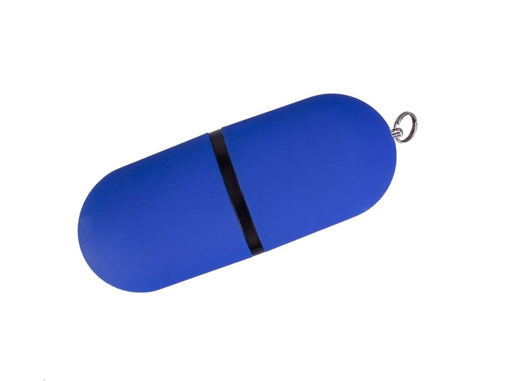 USB-флешка на 64 ГБ, с покрытием soft-touch, синий-0