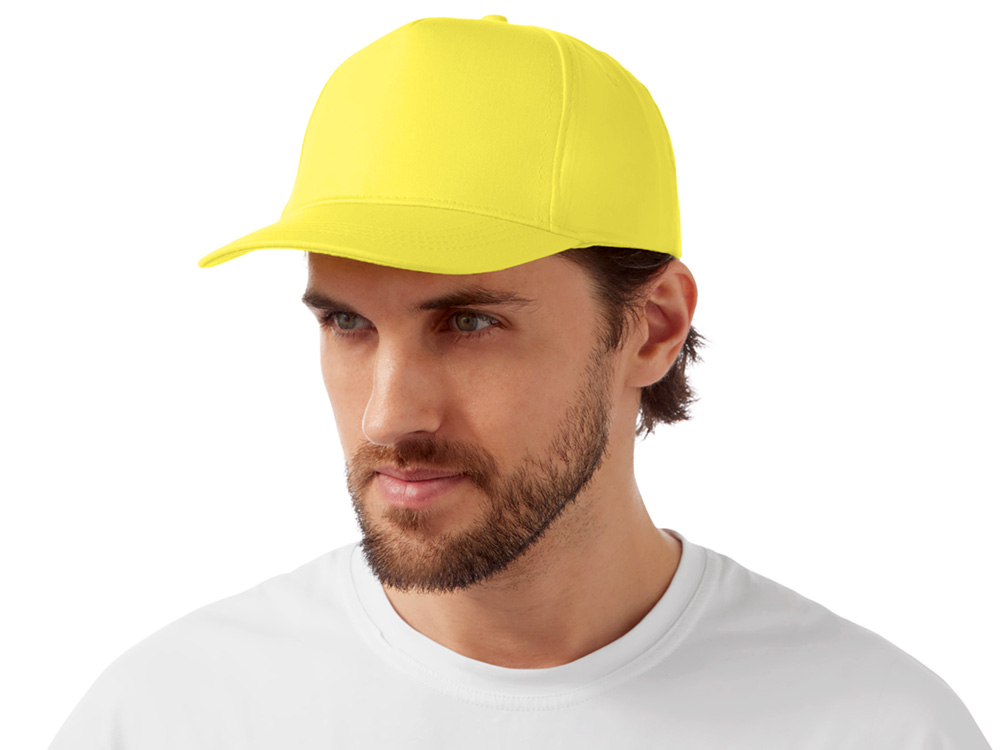 Бейсболка Мемфис 230 5-панельная, yellow-2