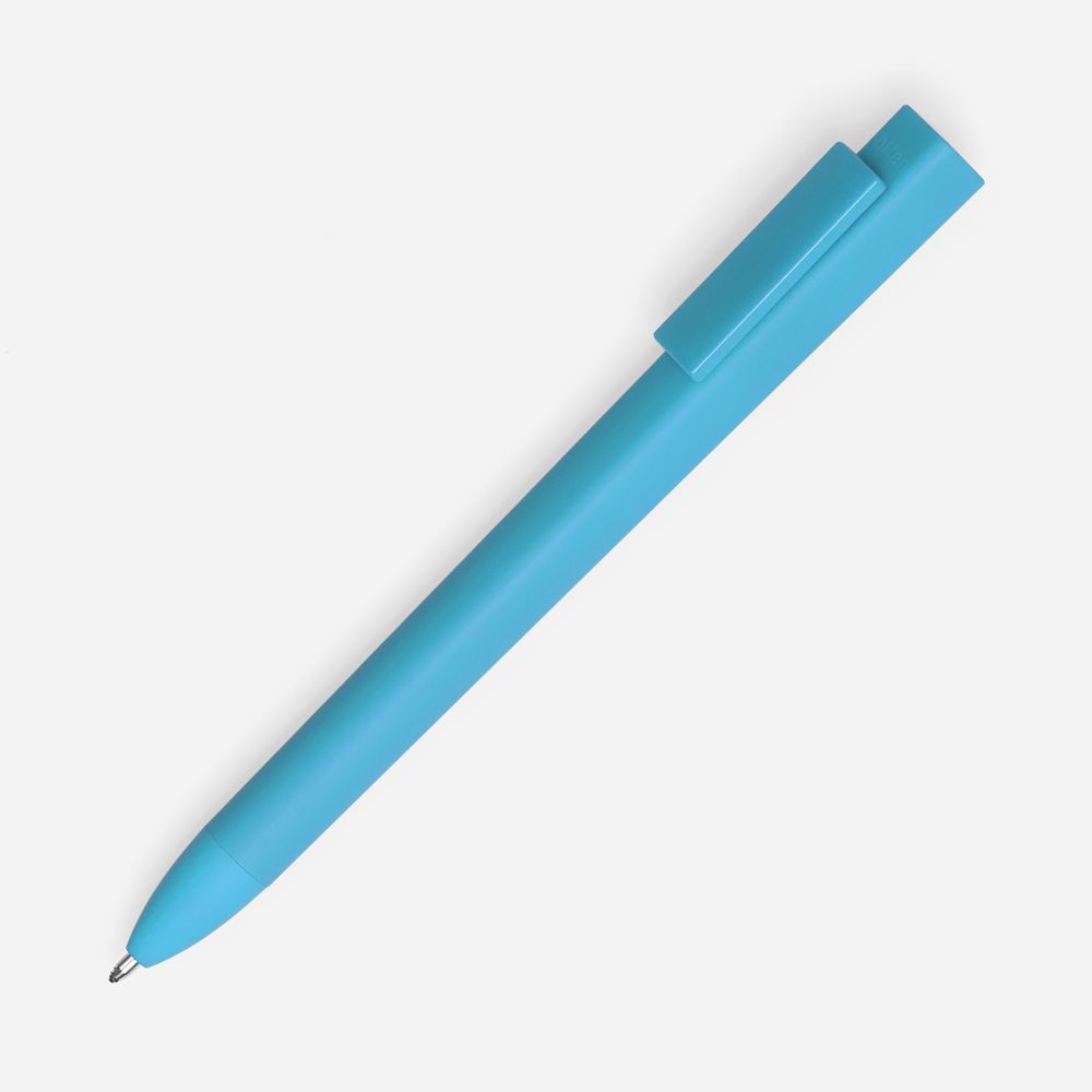 Ручка шариковая Swiper SQ Soft Touch, голубая-0