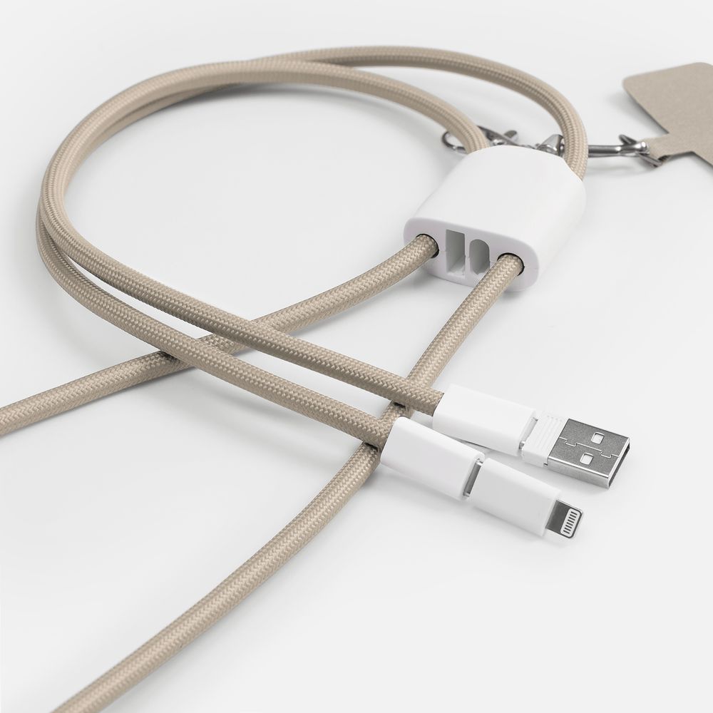 Кабель-ланьярд energyFlex Pro, серо-бежевый-1