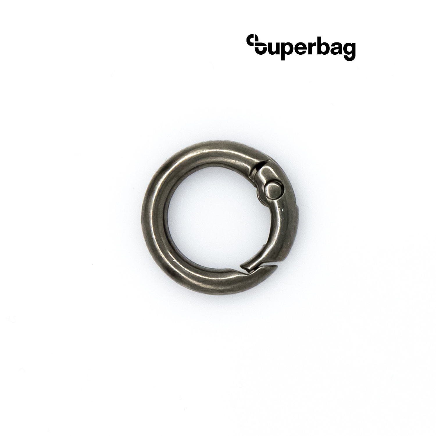 Карабин-кольцо Ring для обвеса, d=3,2см (чёрный никель)-0