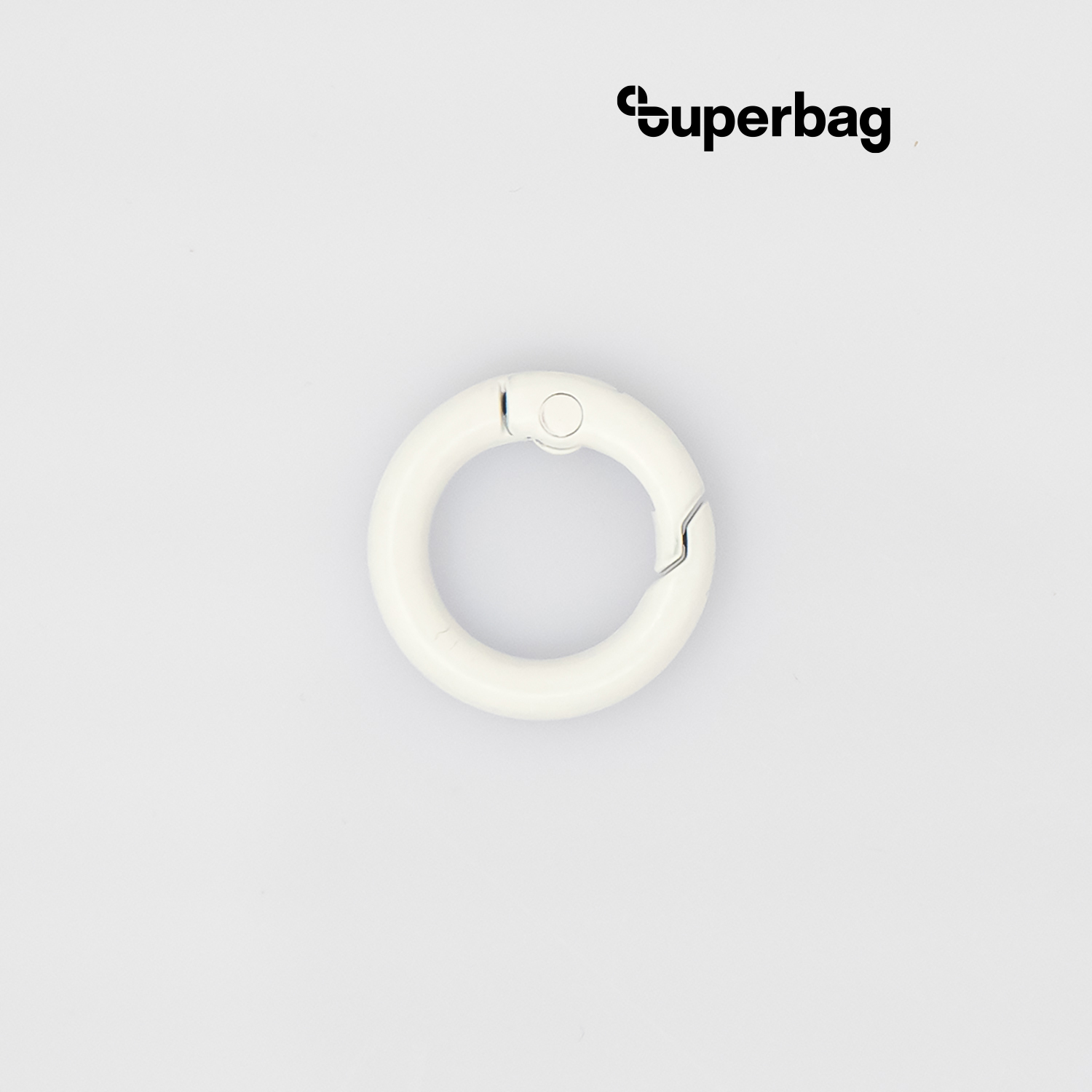 Карабин-кольцо Ring для обвеса, d=2см (белый)-0
