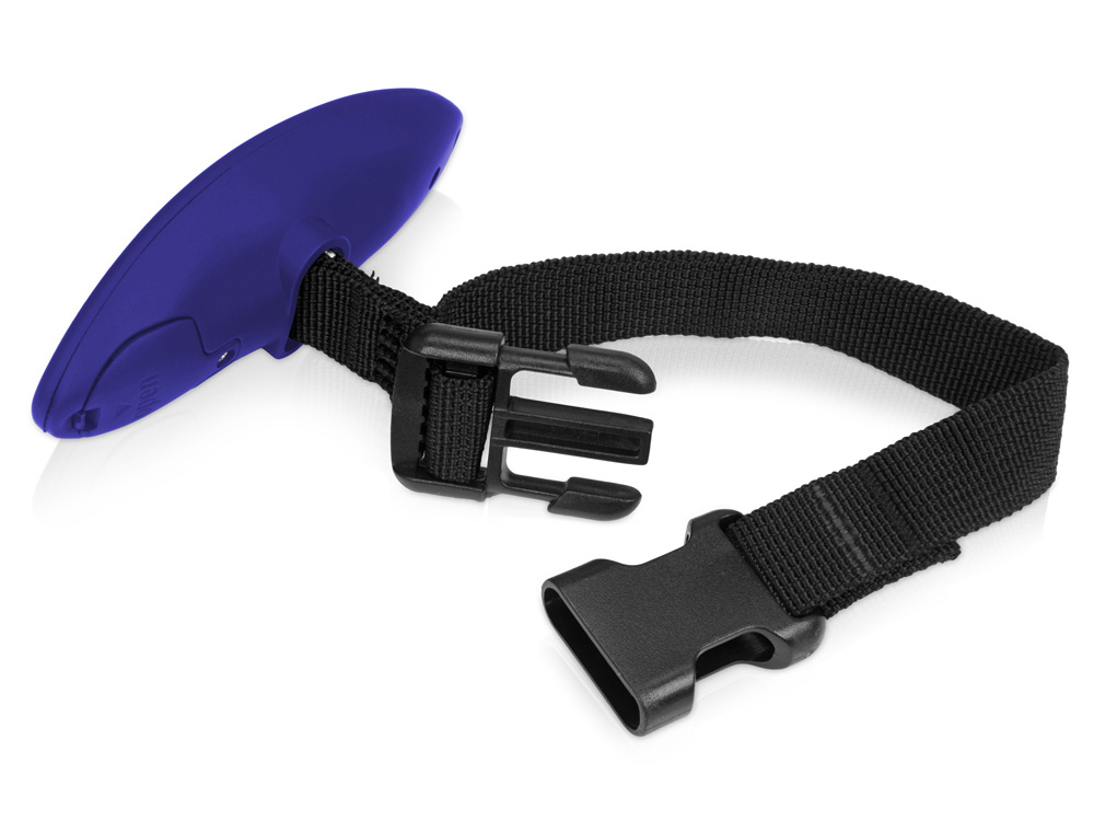 Багажные весы с покрытием soft touch Gravity, синий-5