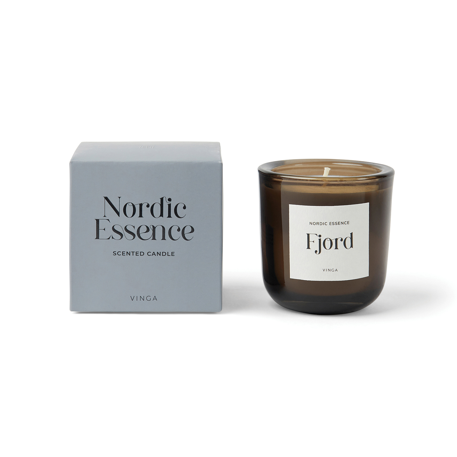 Маленькая ароматическая свеча VINGA Nordic Essence в стекле-0
