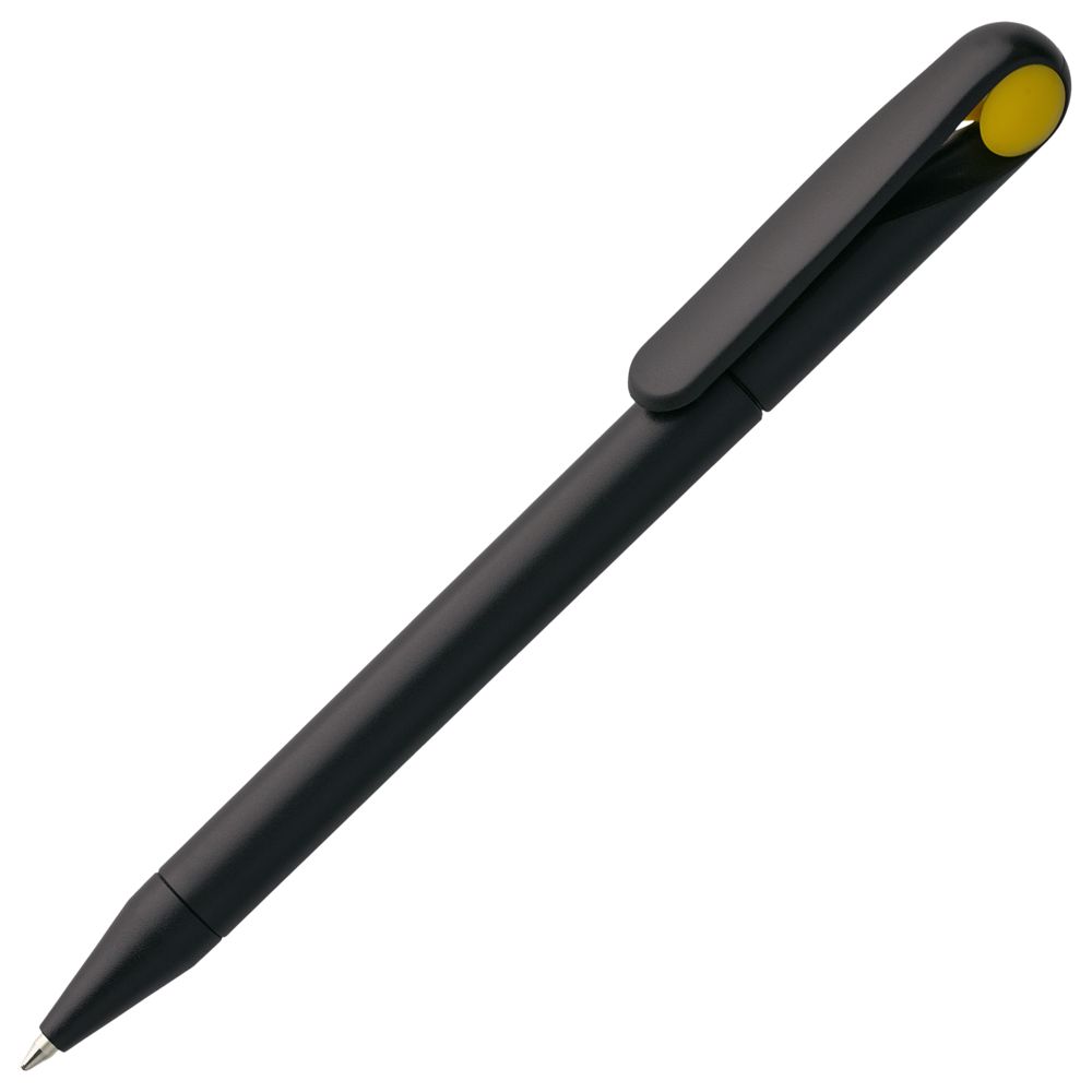 Ручка шариковая Prodir DS1 TMM Dot, черная с желтым-0