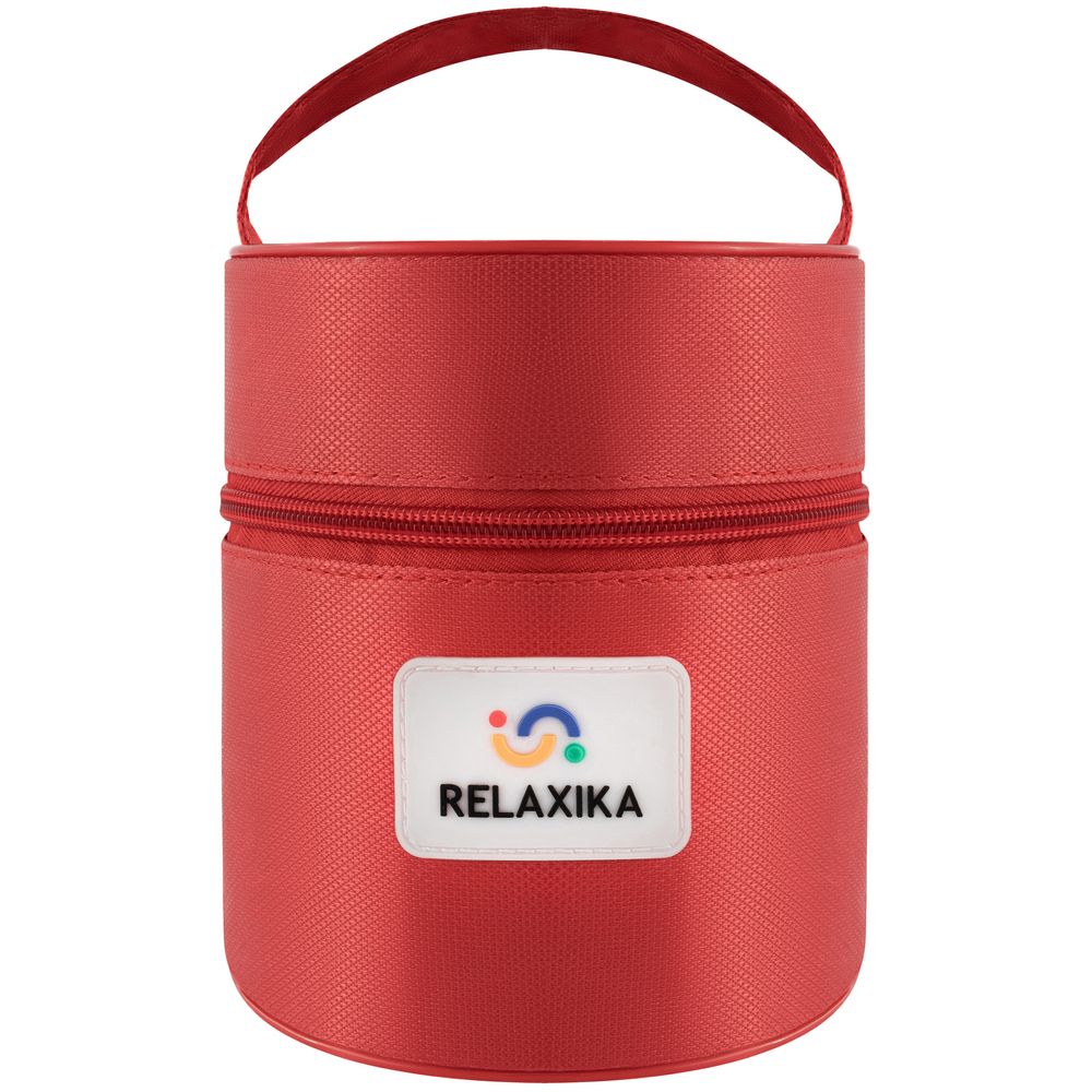 Термос для еды Relaxika 500, в чехле, стальной-4