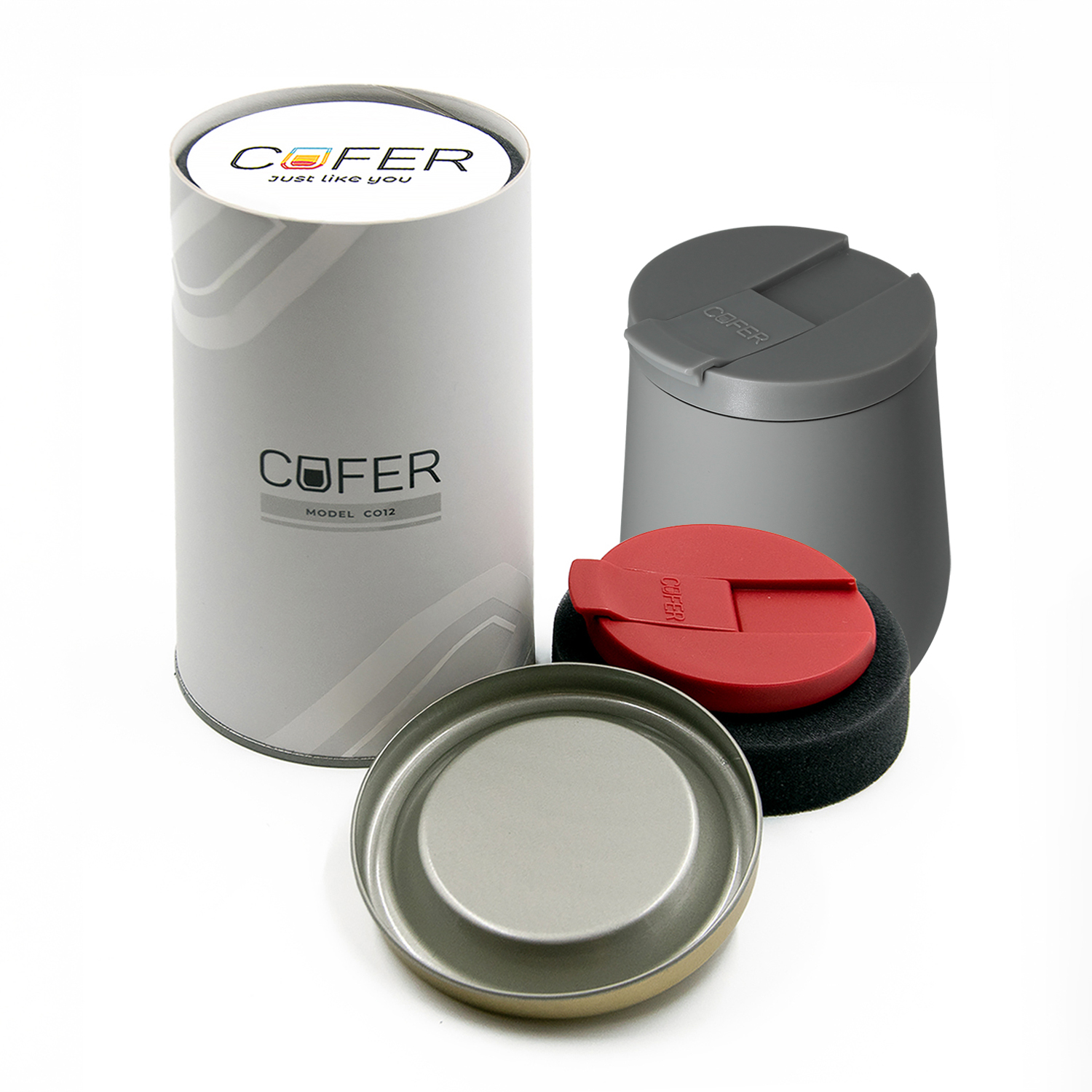 Набор Cofer Tube NEO DUO CO12s (М) grey (серый с красным)-0