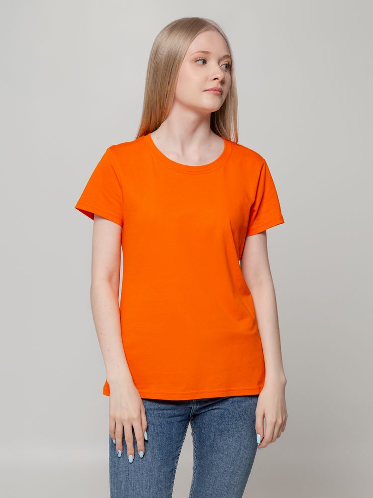 Футболка женская T-bolka Lady, оранжевая-3
