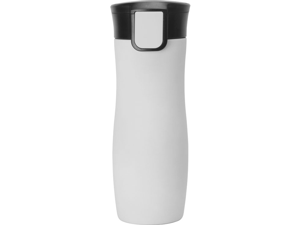 Вакуумная термокружка с кнопкой Streamline, Waterline, soft-touch, тубус, серый-4