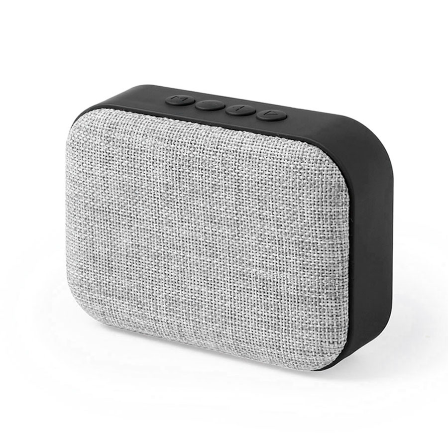 Bluetooth колонка FABRIC прямоугольная, черный, серый-0