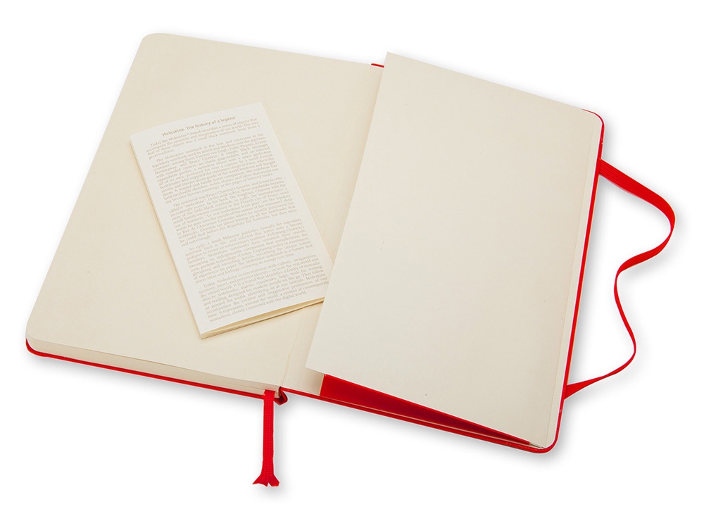 Записная книжка Moleskine Classic (в линейку) в твердой обложке, Pocket (9x14см), красный-3