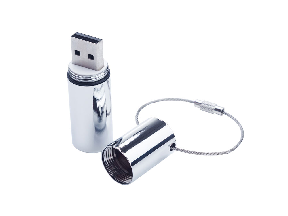 USB-флешка на 128 ГБ, 3.0 USB  серебро-0