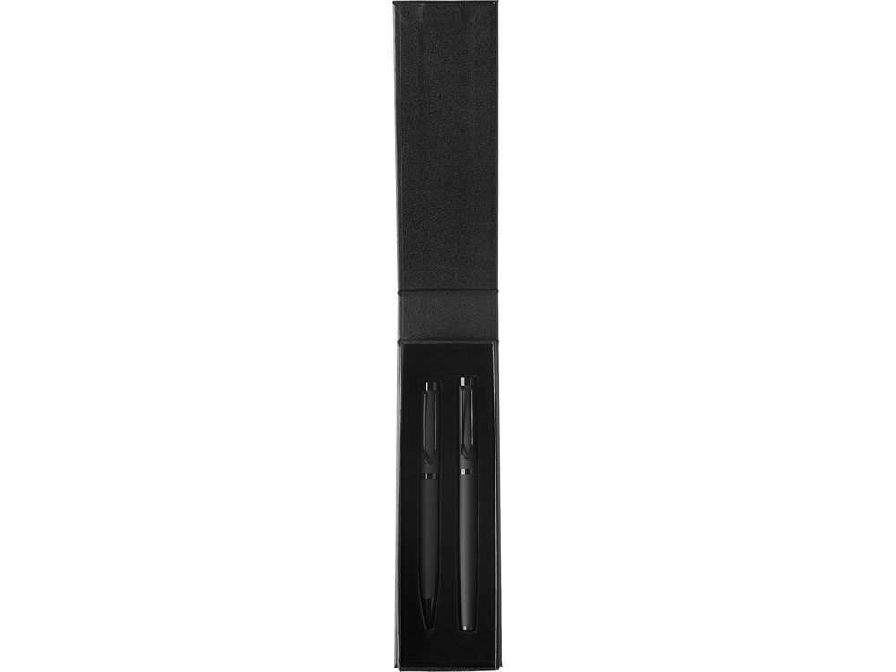 Подарочный набор из 2-х ручек Black Lama soft-touch, черный-2