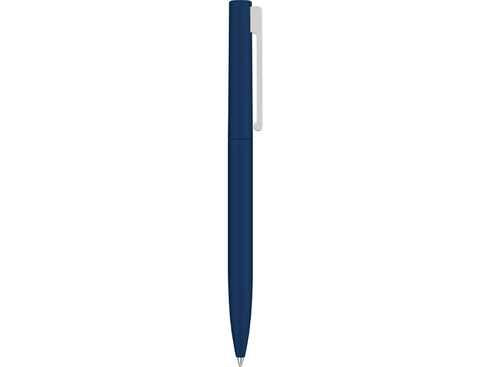 Шариковая ручка  Bright F Gum soft-touch, темно-синий-1