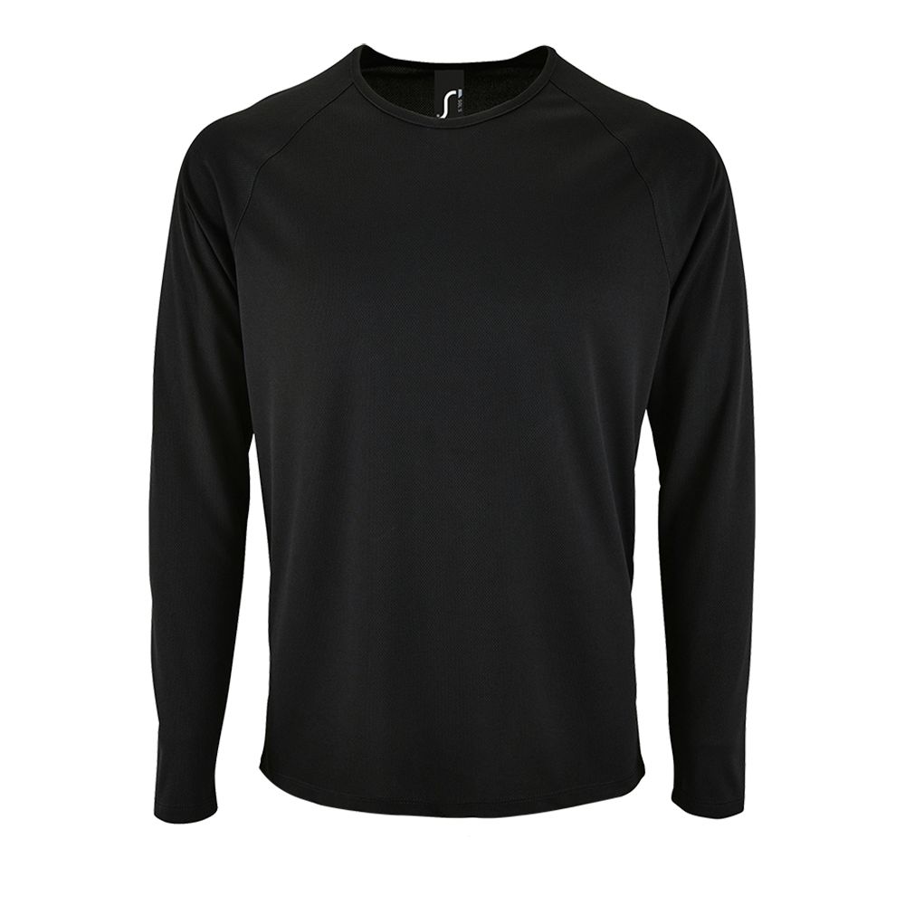 Футболка с длинным рукавом Sporty LSL Men, черная-1