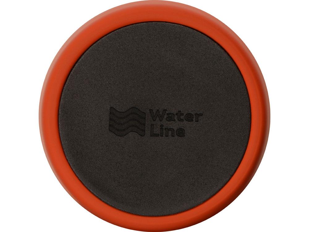 Вакуумная термокружка с кнопкой Streamline, Waterline, soft-touch, тубус, красный-6