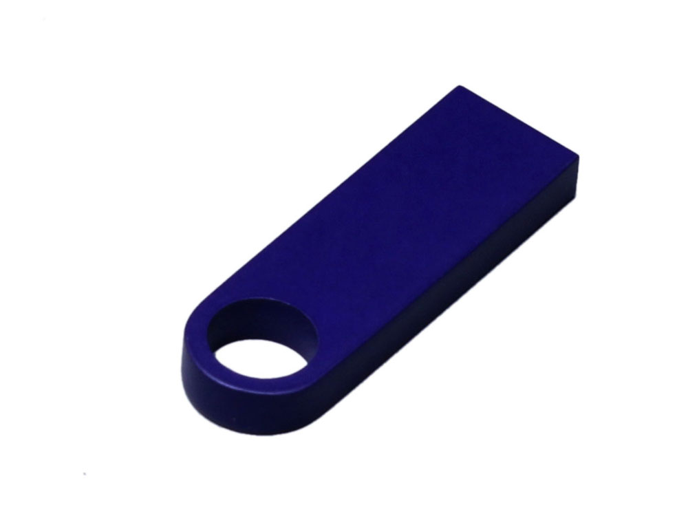 USB 3.0-флешка на 64 Гб с мини чипом и круглым отверстием, синий-2
