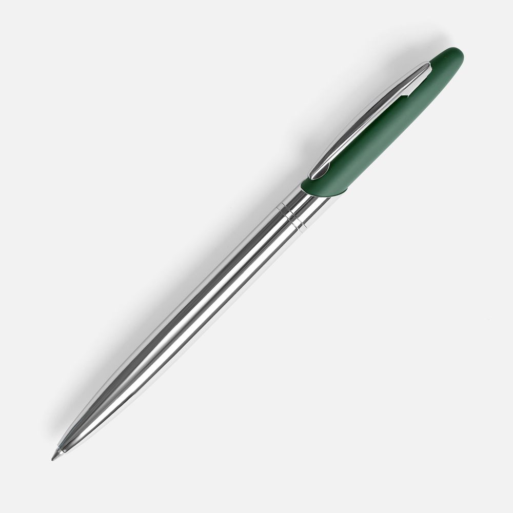 Ручка шариковая Dagger Soft Touch, зеленая-0