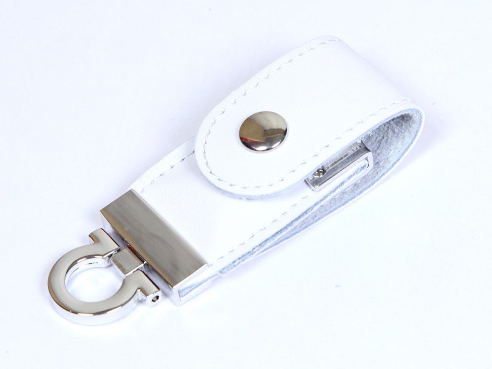 USB-флешка на 16 Гб в виде брелка, белый-1