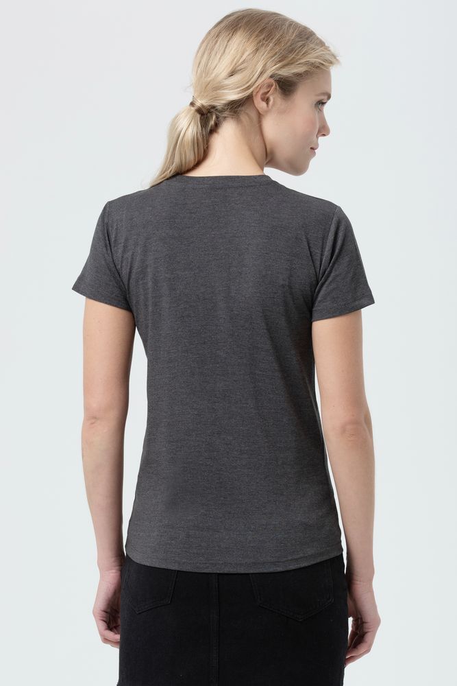 Футболка женская Regent Fit Women, черный меланж-2