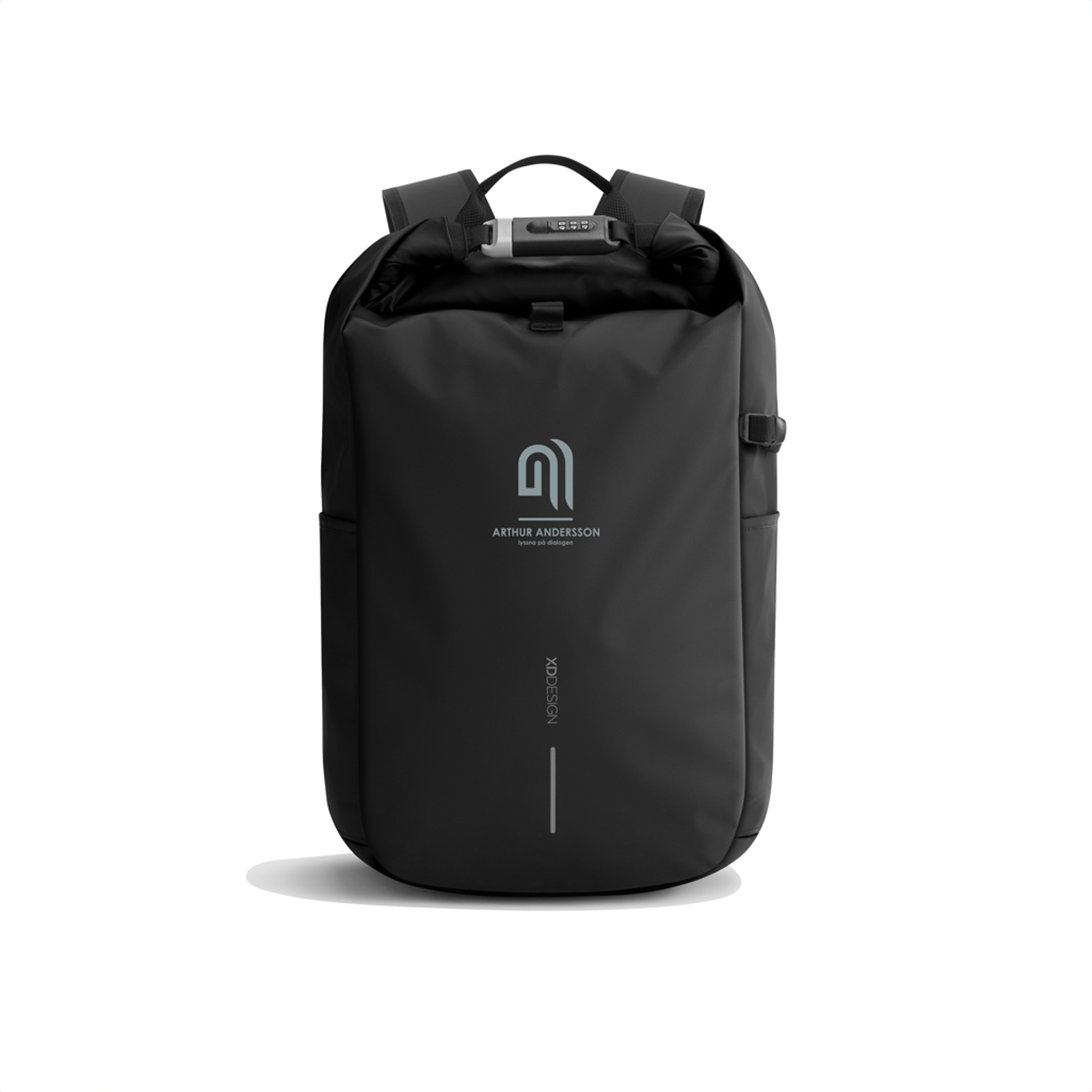 Антикражный рюкзак Urban Roll-top, черный-25
