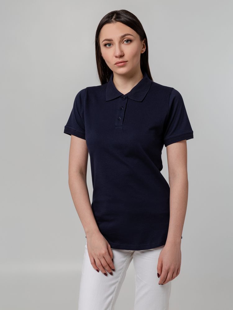 Рубашка поло женская Virma Stretch Lady, темно-синяя-5