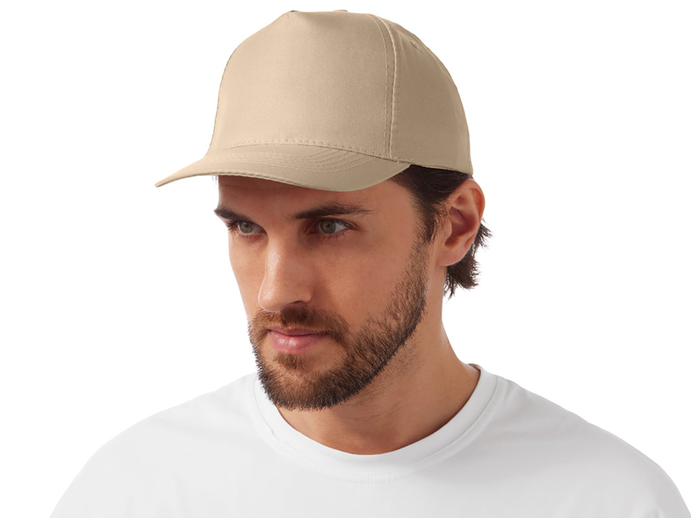 Бейсболка Poly 5-ти панельная 120 гр, песочный-2