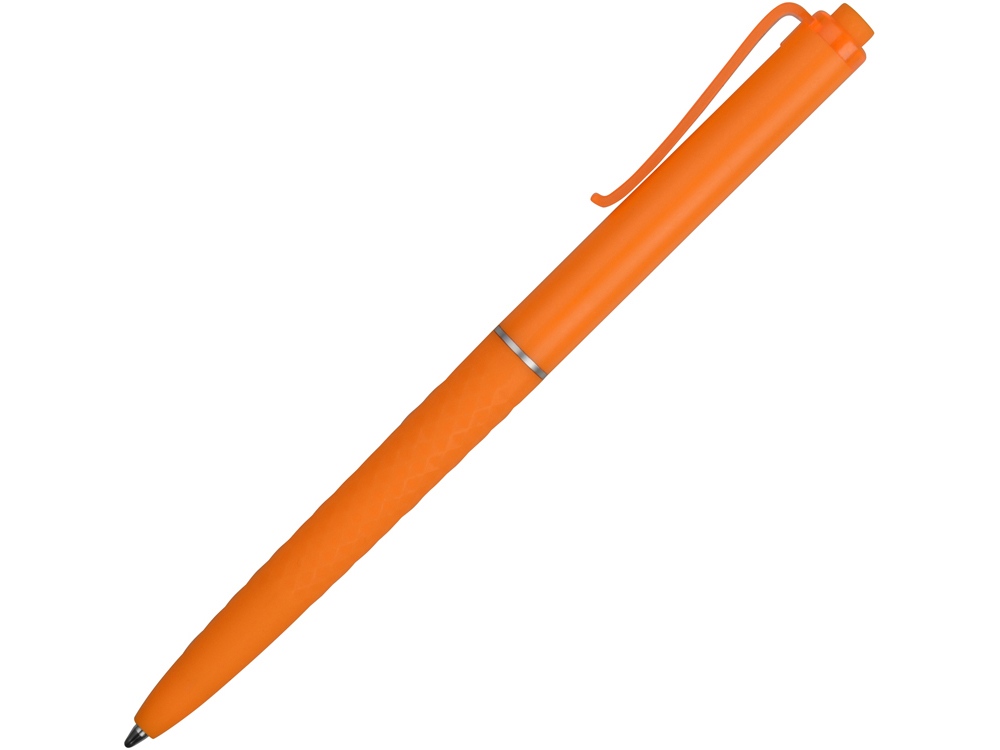 Ручка пластиковая soft-touch шариковая Plane, оранжевый-2