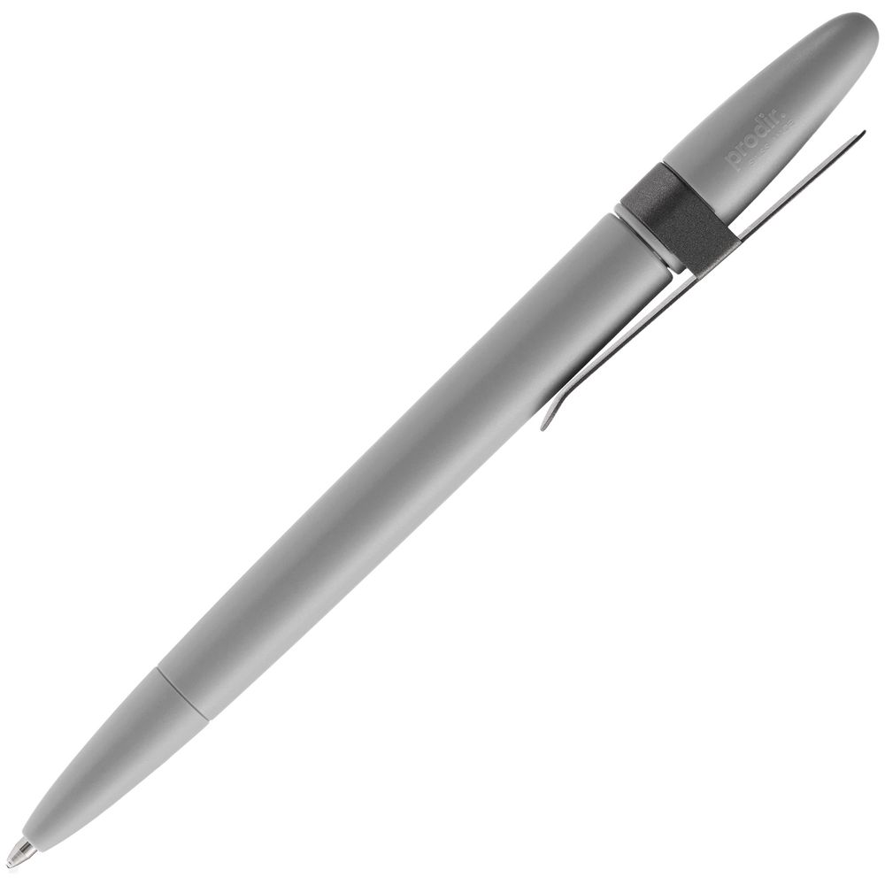 Ручка шариковая Prodir DS5 TSM Metal Clip, серая-1