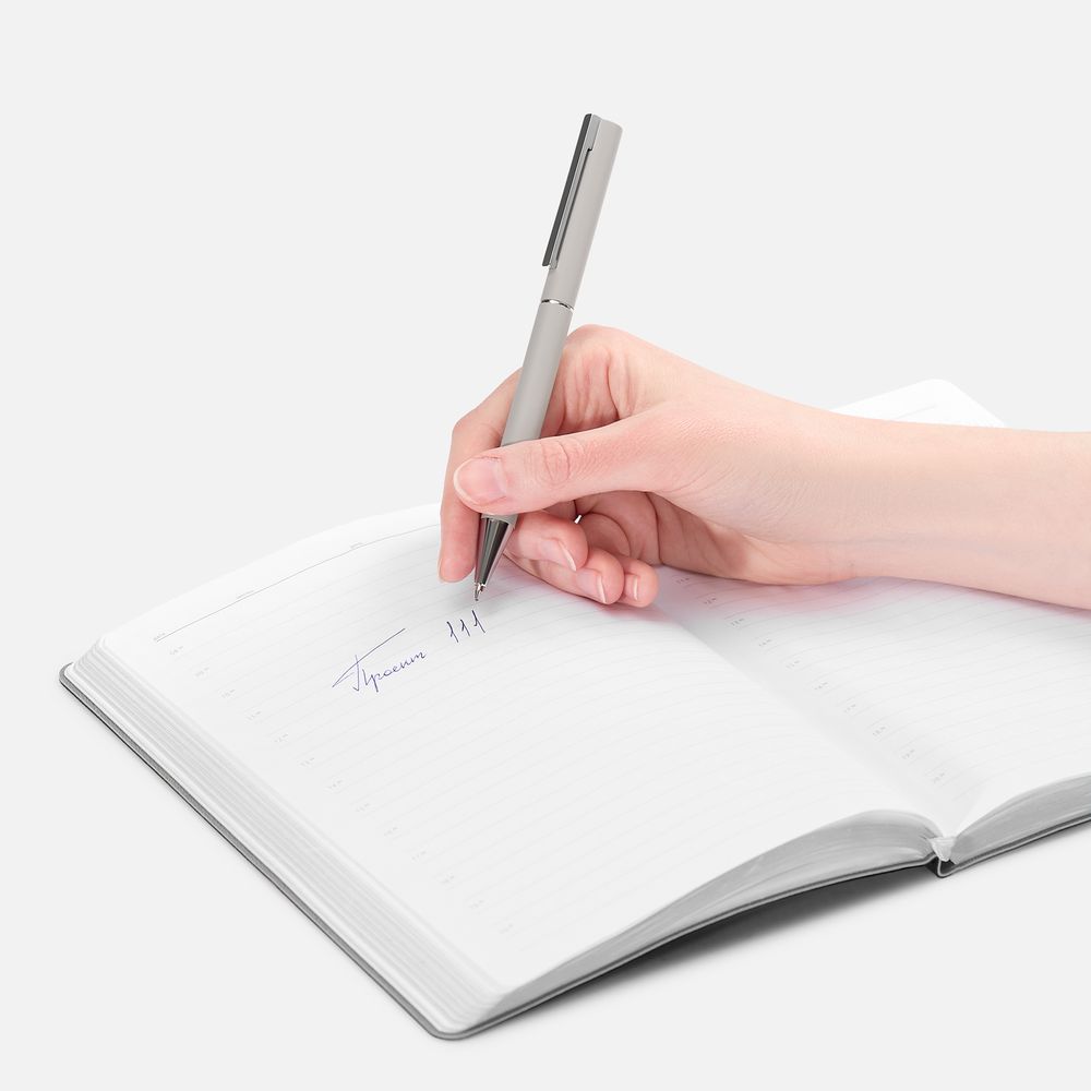 Ручка шариковая Blade Soft Touch, серая-2