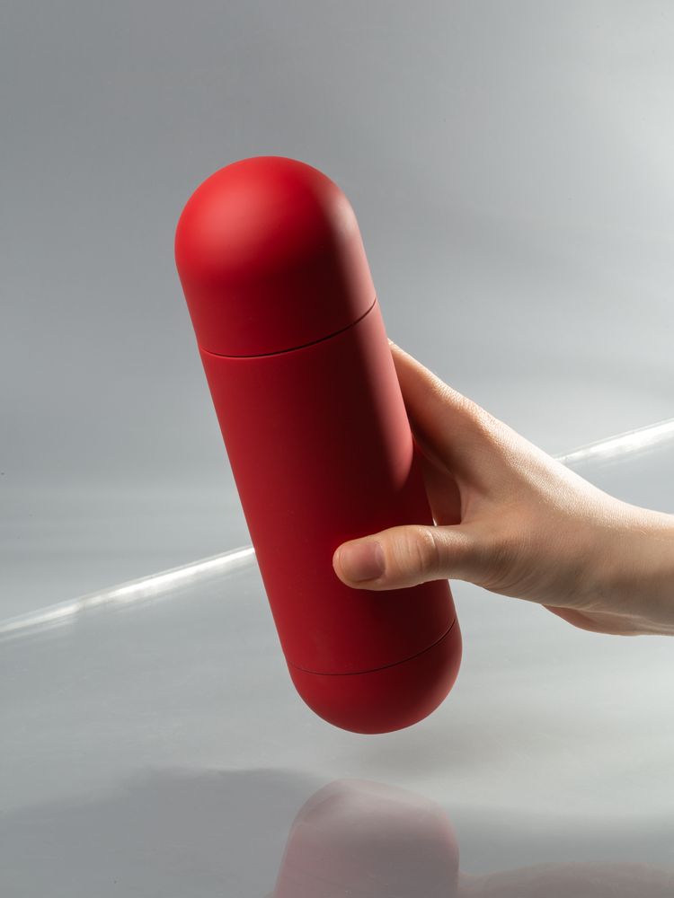 Термос Tubula Soft Touch, красный-3