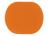 ПАТЧ ОВАЛ soft-touch (оранжевый ) 6,0 х 5,0 см