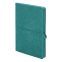 Ежедневник недатированный Fusion, А5, бирюзовый, кремовый блок в линейку, бирюзовый