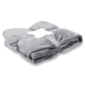 Плед флисовый SUPER SOFT COMFORT TRAVEL, Серый