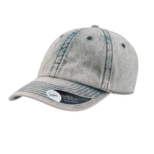 Бейсболка DAD HAT, 6 клиньев, металлическая застежка, голубой